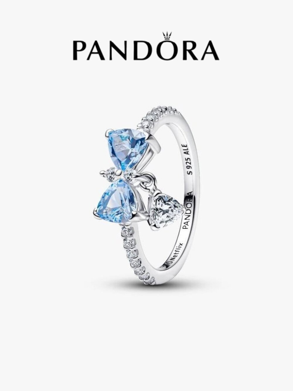 Pandora Bridgerton Blue Bow Ring